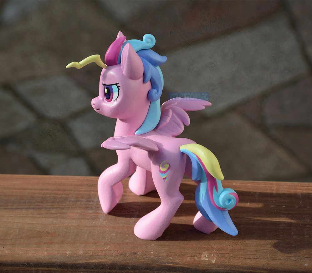 A handmade pegasus figurine.