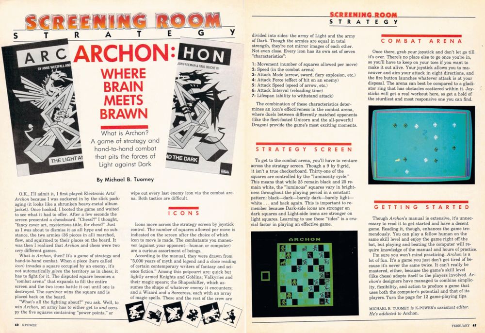 From K-Power Magazine issue 1, a 'Screening Room Strategy' article for 