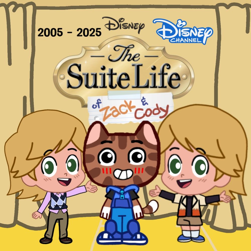 William The Cat Gets His Picture Taken With Zack And Cody.😃😍🔥🤩❤️👍🏾