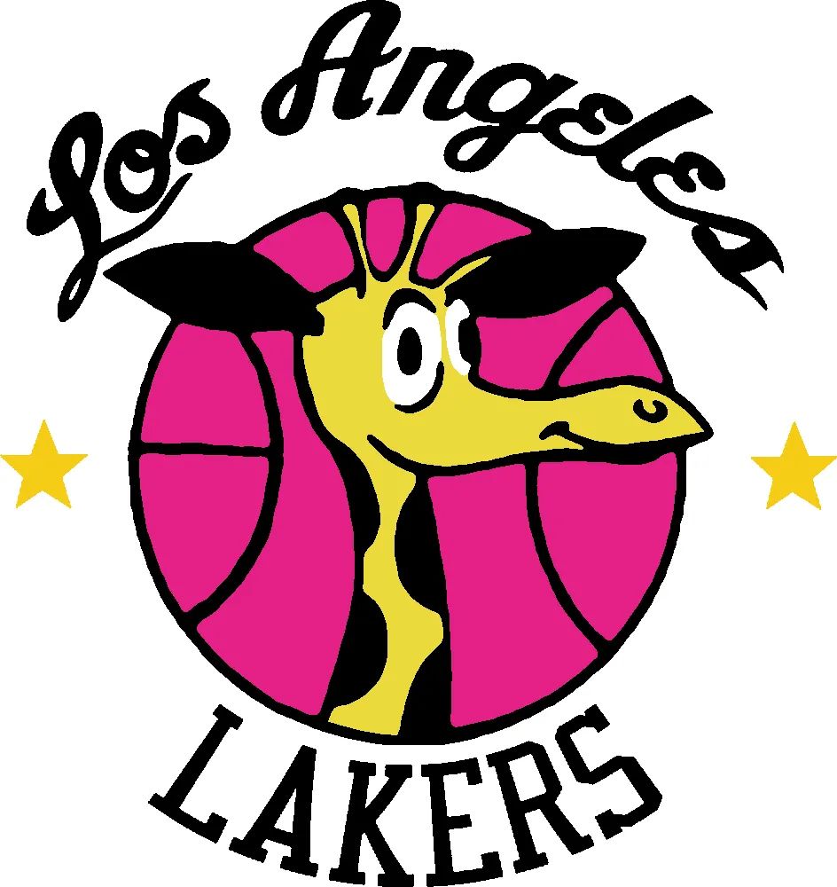 This original desire for the Lakers logo when they moved to LA in 1959. That giraffe has seen some ish.