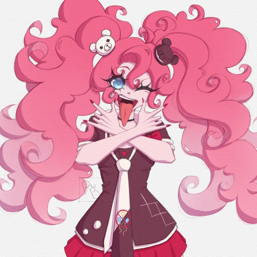 Pinkiepie if she was Junko Enoshima from Danganronpa
