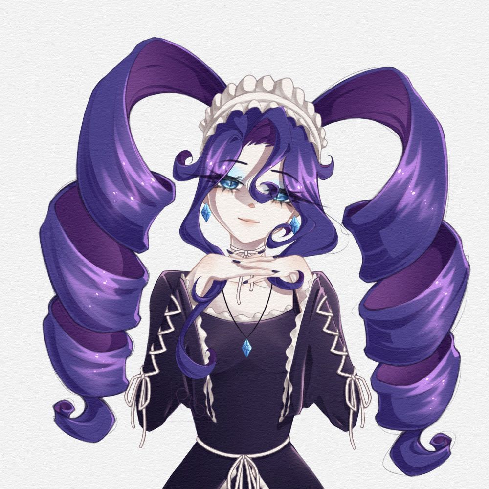 Rarity from My Little Pony as Celestia Ludenburg from Danganronpa Trigger Happy Havoc 