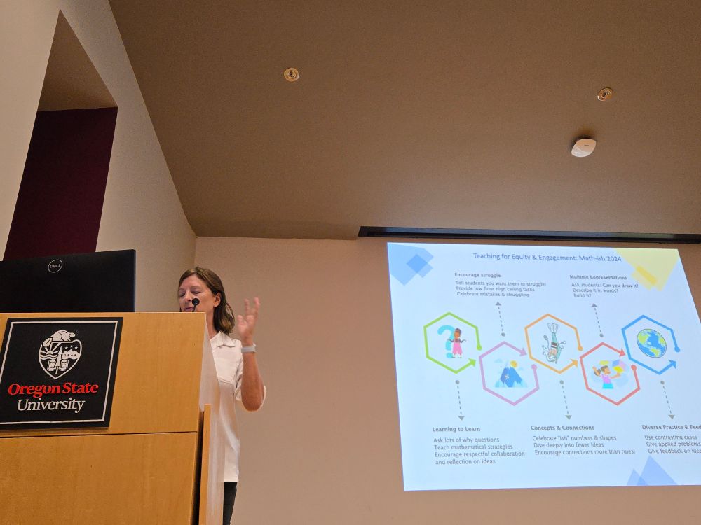 Jo Boaler presenting at Oregon State University 