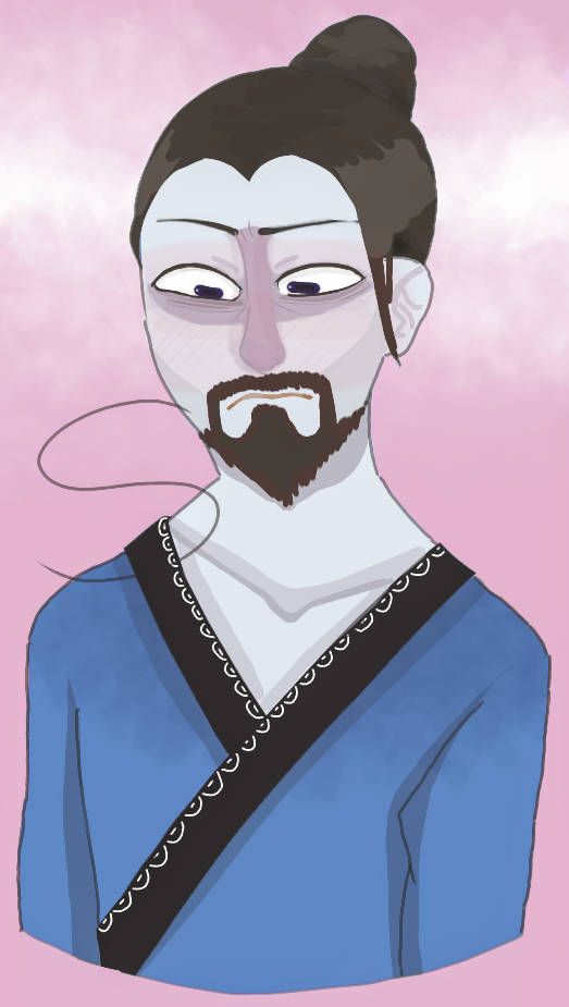 Ivor in a robe