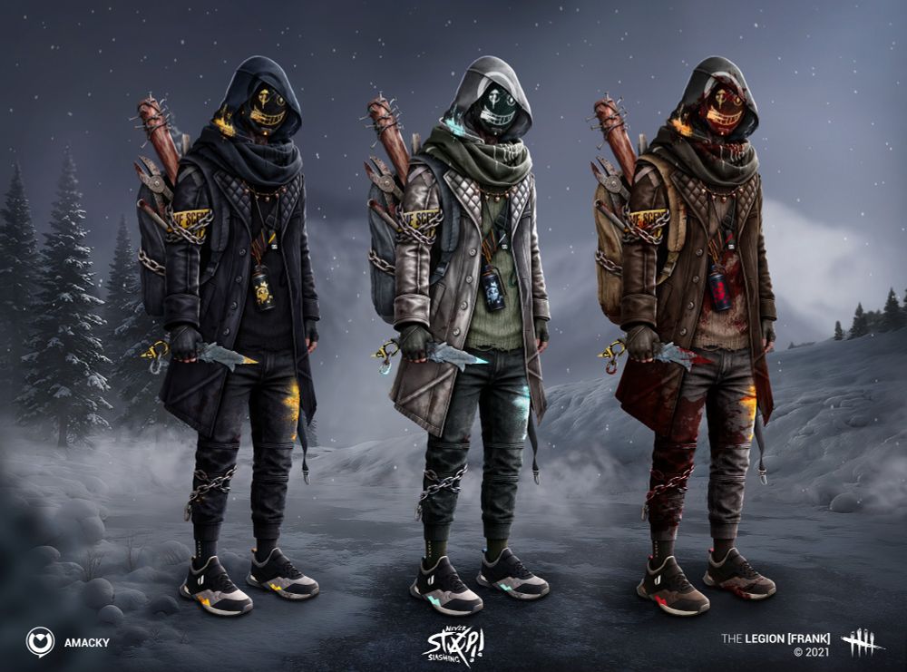 Dead By Daylight | NEVER STOP SLASHING | The Legion [Frank] | 2/4
Outfit created for the 4th Anniversary contest of the game.

ArtStation : https://www.artstation.com/artwork/kDkaVA