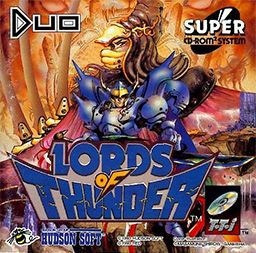 Lords of Thunder game package art. 