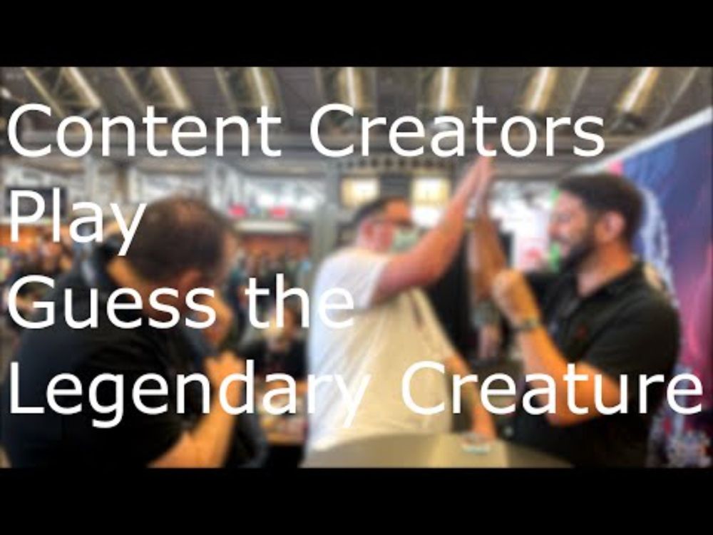 Content Creators play guess the Legendary Creature at MagicCon Amsterdam