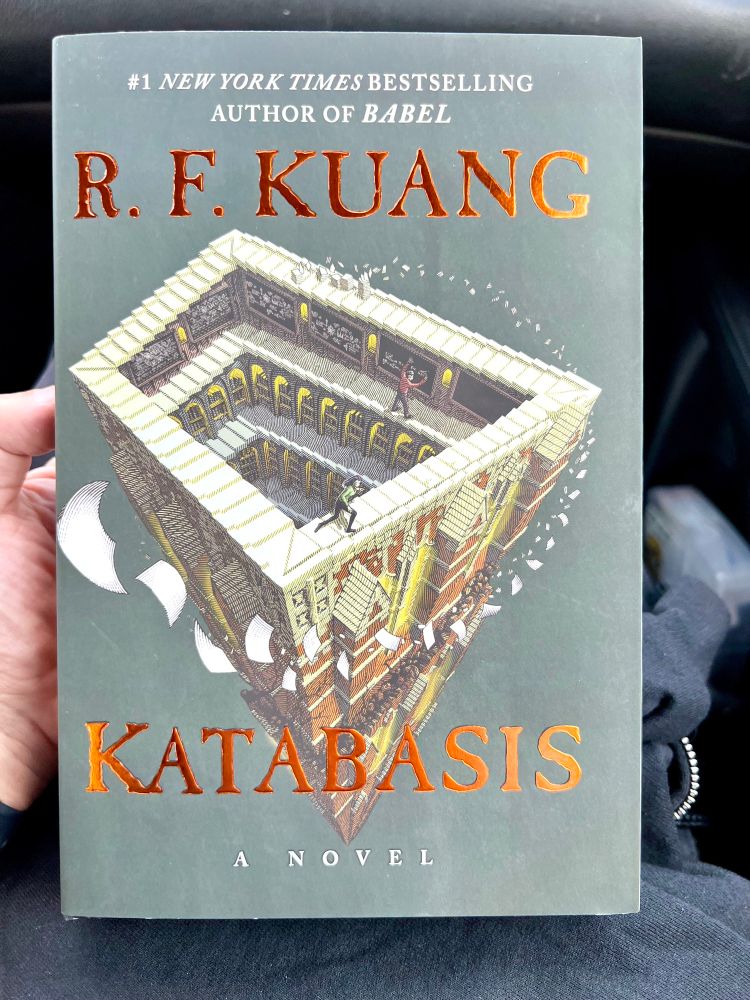 Special edition of Katabasis, the latest release from R.F. Kuang. 2 students embark on a journey through Hell to save their professor. 