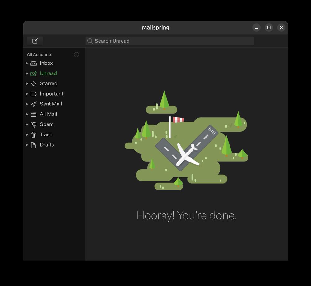Mailspring email client screenshot