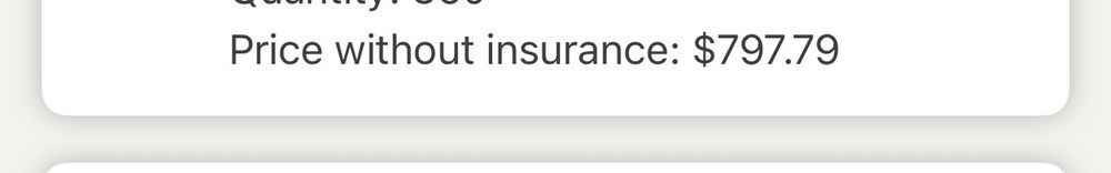 medication prices without insurance $797.79