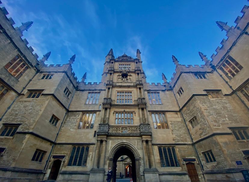 An image of the Bodleian Library, Oxford, UK. 