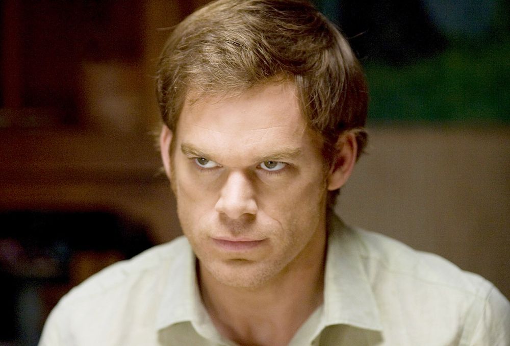Dexter Morgan, executing vigilante justice in the best way.