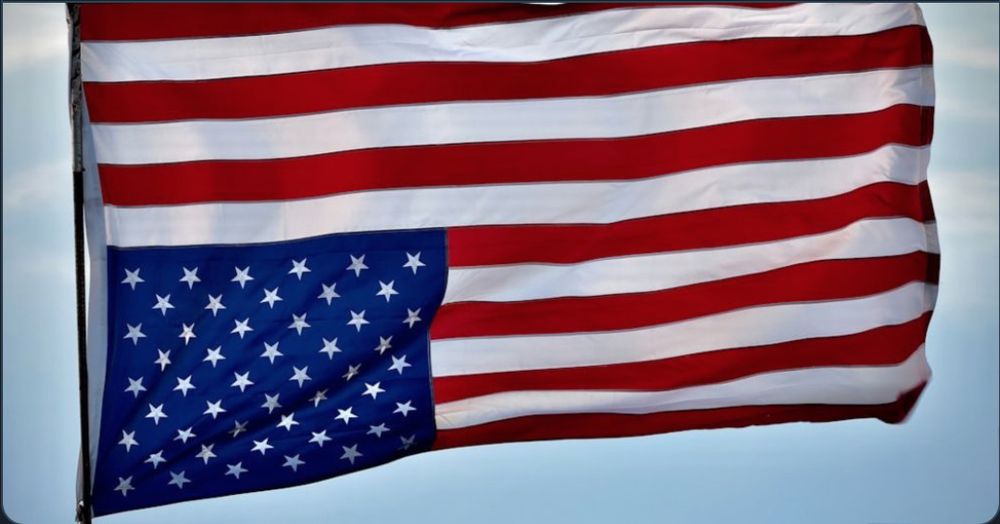 An upside-down American flag (symbol of distress)