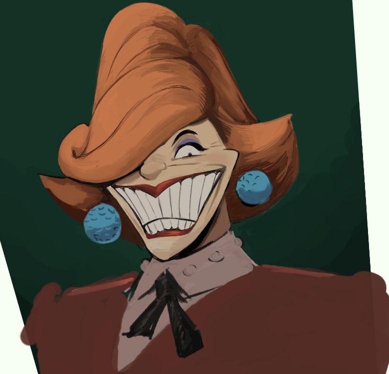 Unfinished digital painting of the Club President (TTR)