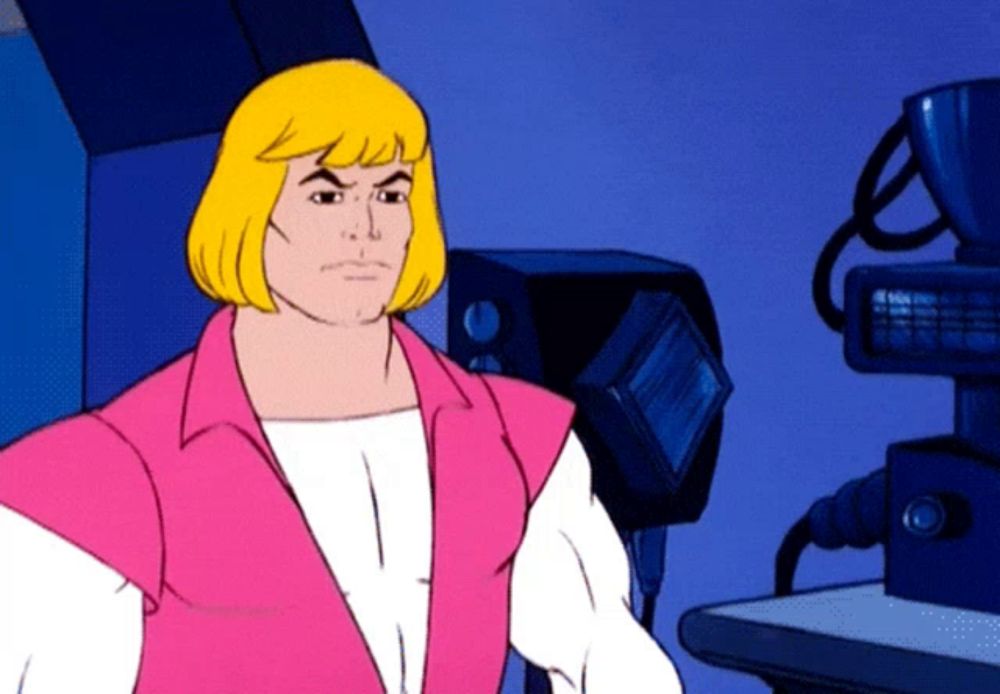 he man from the masters of the universe is wearing a pink and white outfit