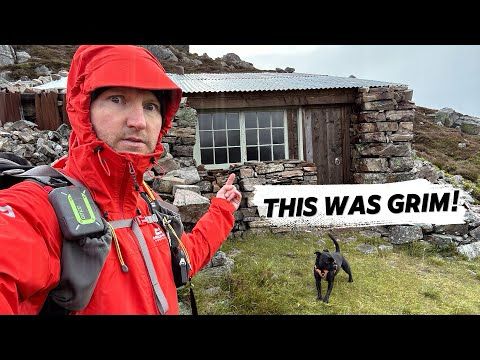 Overnight ALONE with my Dog in a TINY Mountain Bothy!
