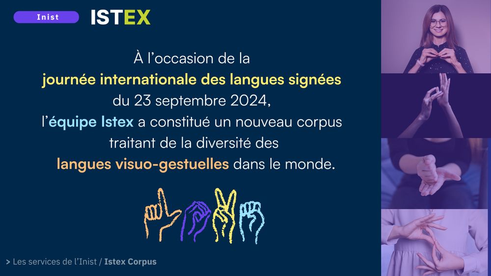 Journée Internationale des Langues Signées : découvrez le corpus Istex