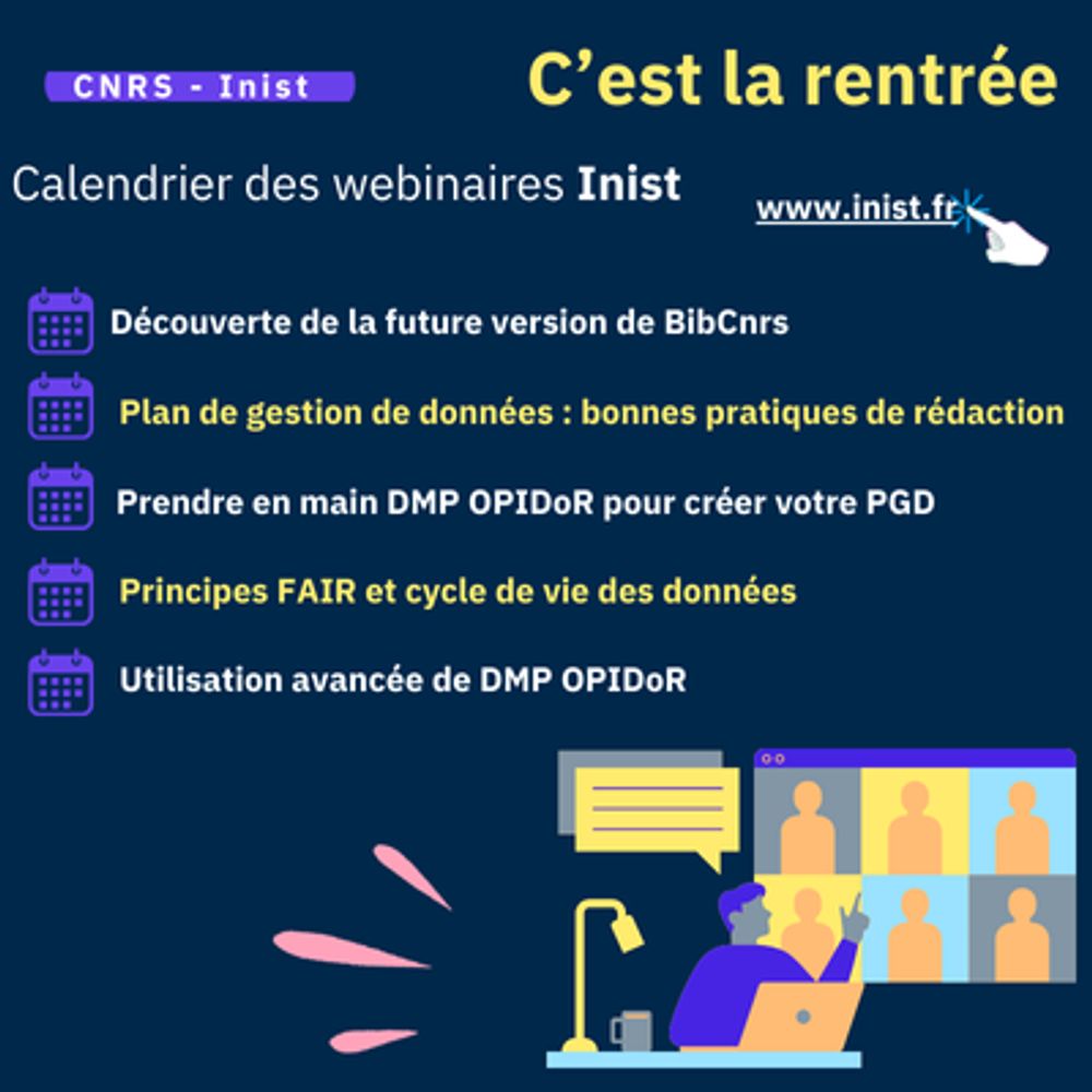 Les webinaires de la rentrée