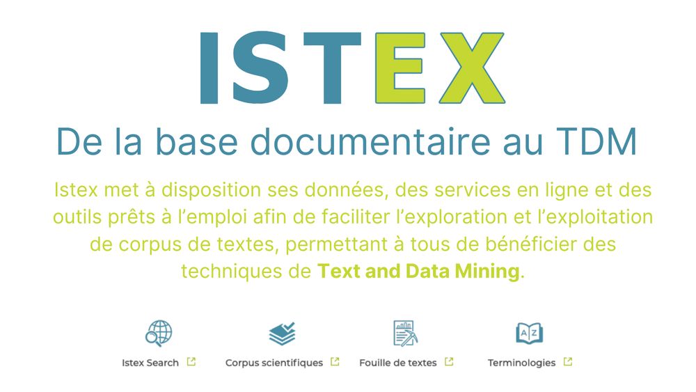 Istex, de la base au TDM