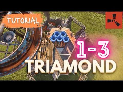 ‘The Triamond’ - Tier 2 Furnace Base in Rust for Small Groups