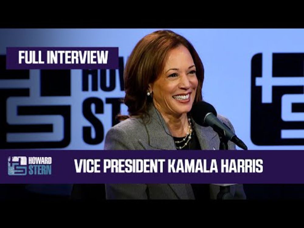 Vice President Kamala Harris on the Howard Stern Show (FULL INTERVIEW)