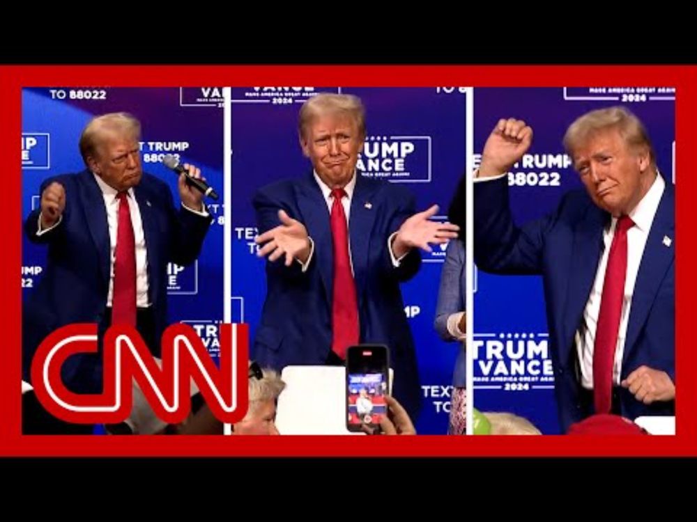 Trump dances for 30 minutes at campaign event