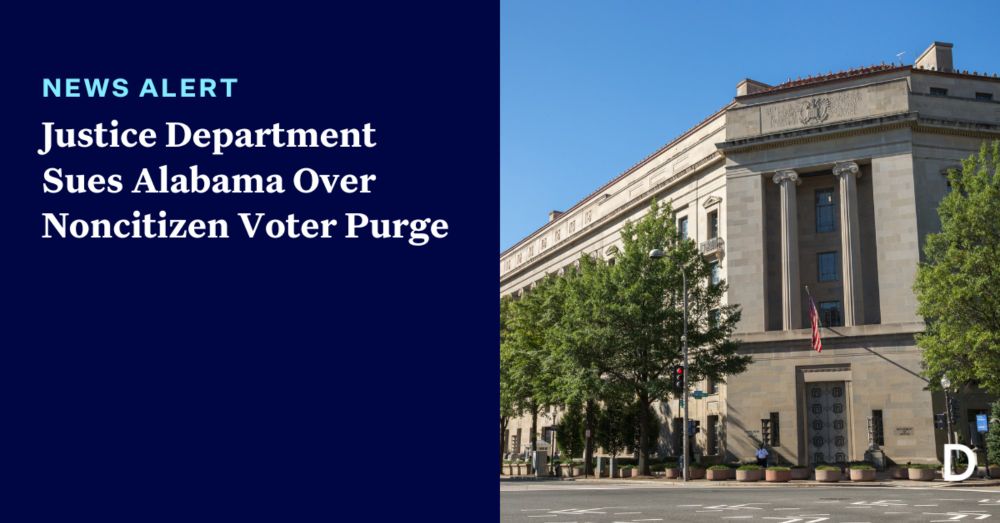 Justice Department Sues Alabama Over Noncitizen Voter Purge