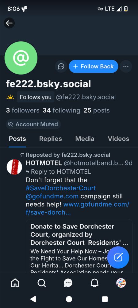 The account of a scammer @fe22.bsky.social
