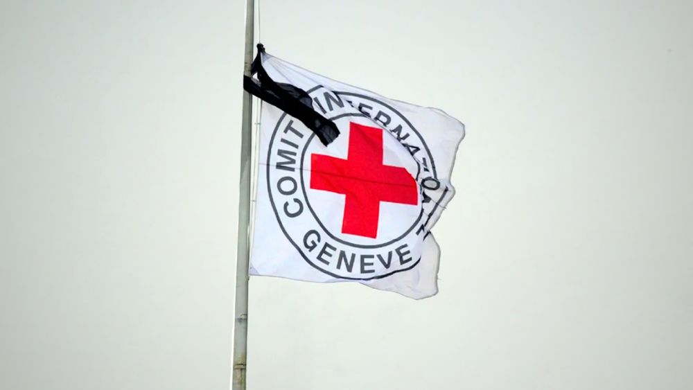 Drapeau en berne du CICR 