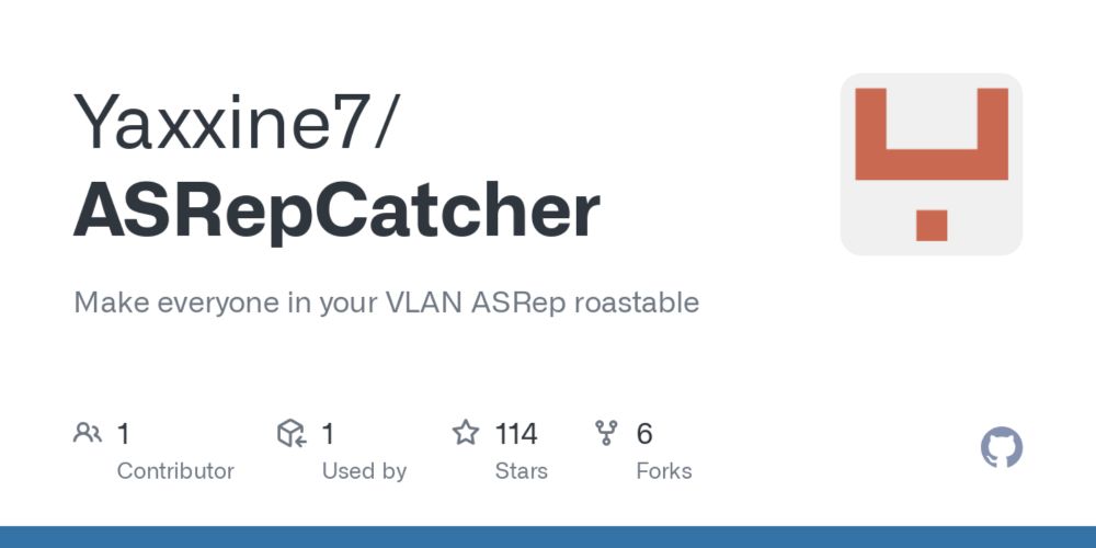 GitHub - Yaxxine7/ASRepCatcher: Make everyone in your VLAN ASRep roastable