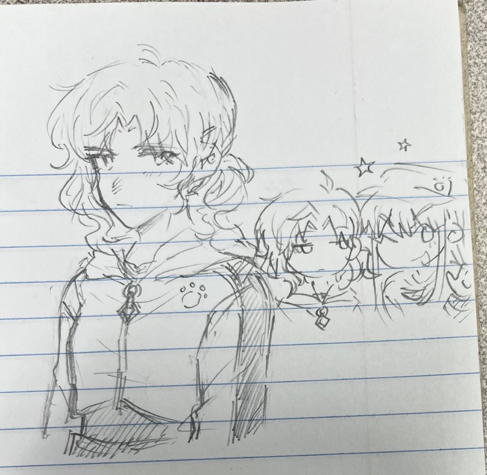 kitty mafuyu (we escape for survival). little doodle of kitty mizumafus on the right… the squishes