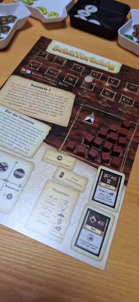 Das Szenario am Spielenden. an Tag 10 von 12 geschafft.
