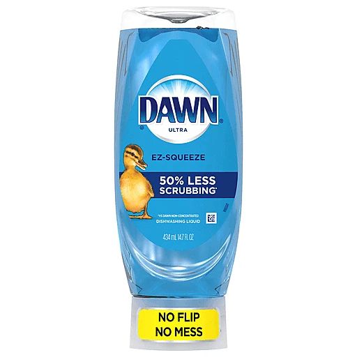 A bottle of Dawn EZ squeeze