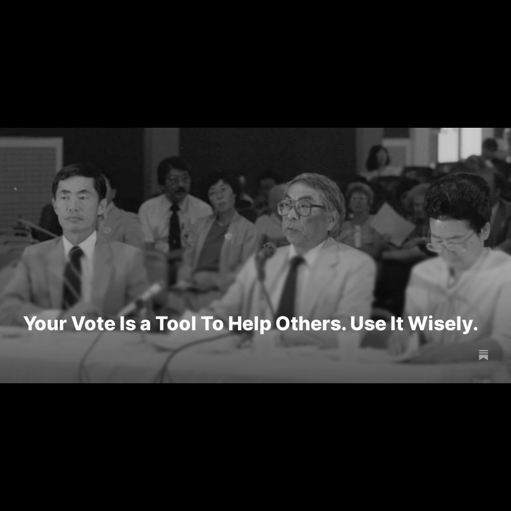 Your Vote Is a Tool To Help Others. Use It Wisely.