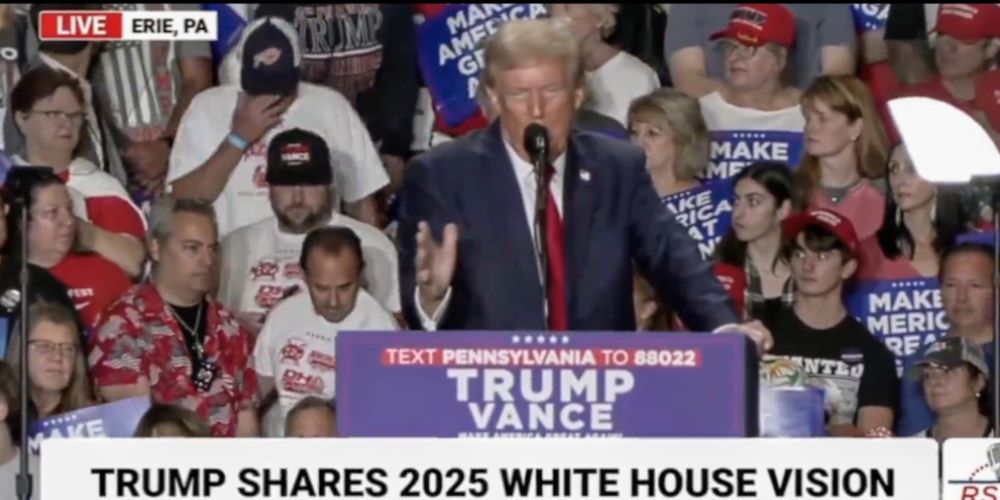 Harris Campaign Hilariously Trolls Trump After Supporters Behind Him At Rally Keep Walking Out