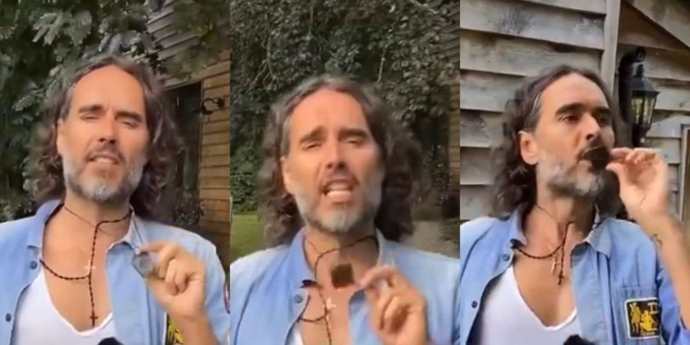 Russell Brand Slammed After Promoting Pricey 'Magical Amulet' To Guard Against 'Evil Energies'