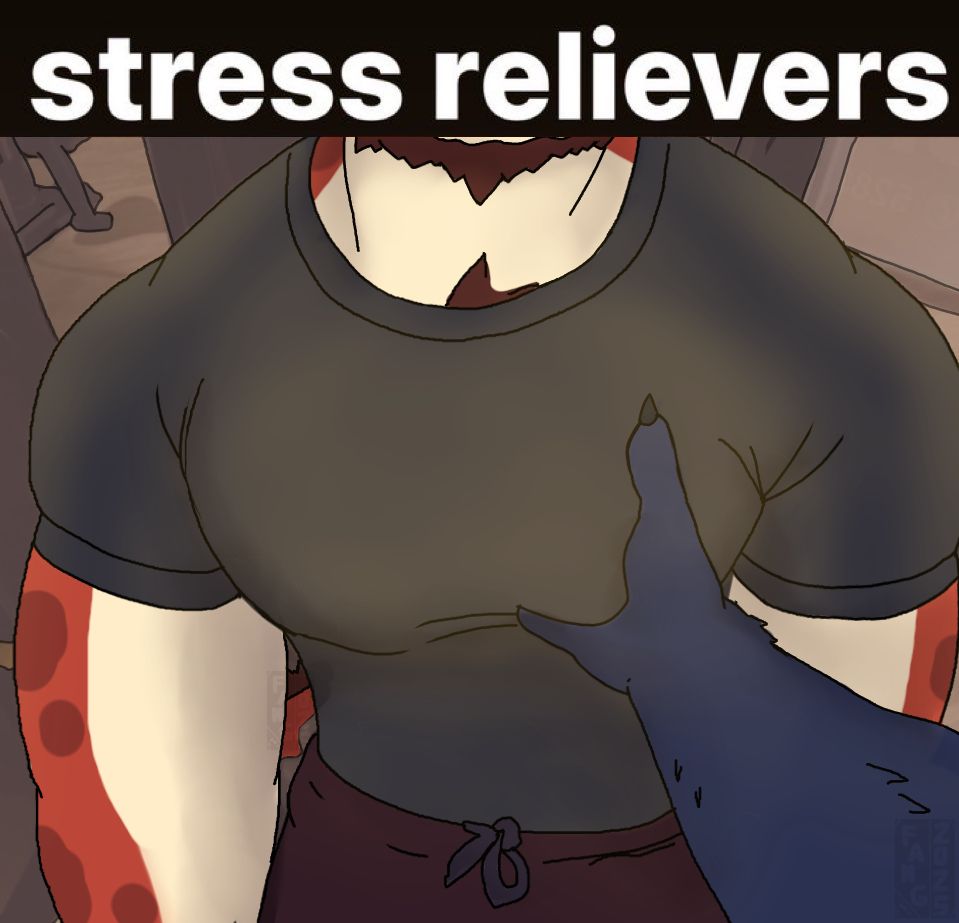 A shitpost of that one stress relievers meme, but is instead taken in Fang's POV. The one he's grabbing is Helios.