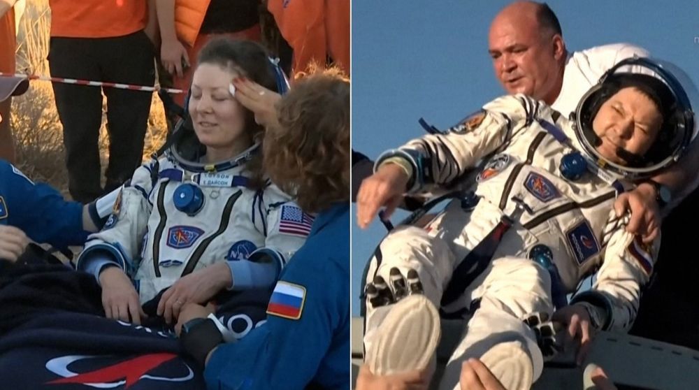 Cosmonautas russos retornam à Terra após recorde de 374 dias em Estação Espacial Internacional; veja vídeo