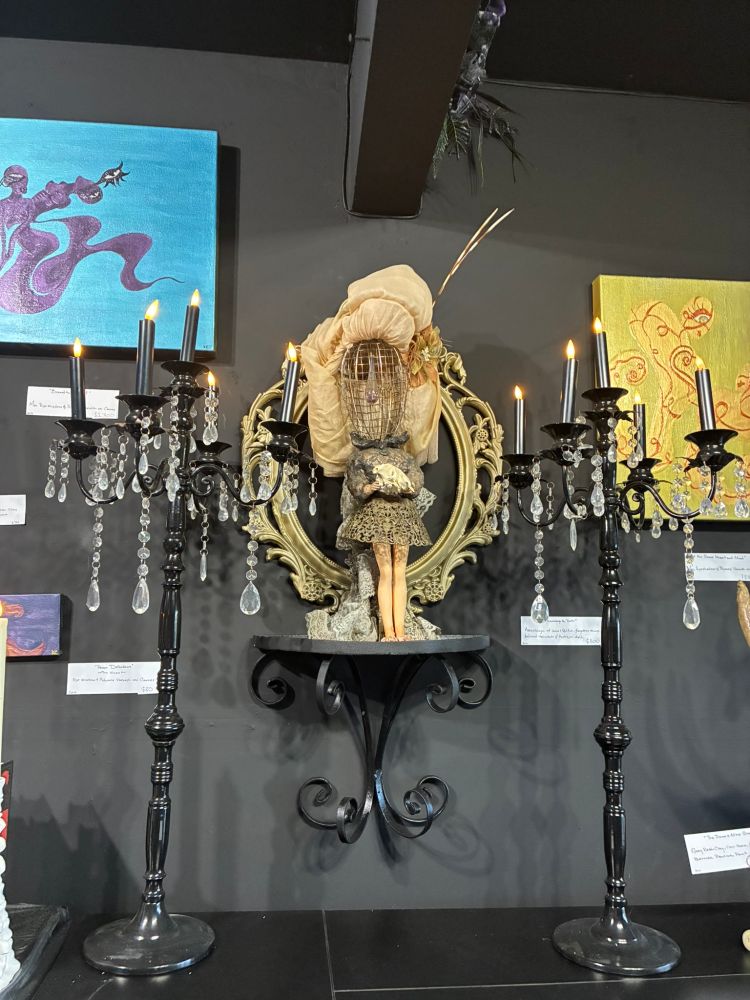 Interior decorum of Hallowweird in Santa Cruz!