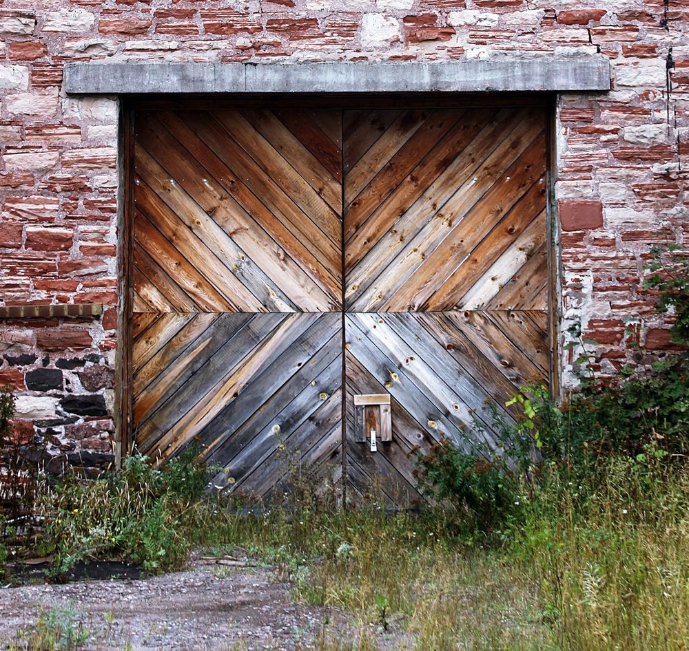 an old door found in an abandoned building in Marquette MI
