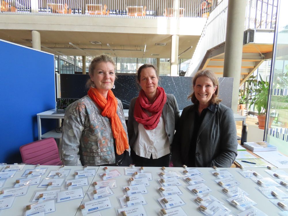 Our colleagues at the registration desk