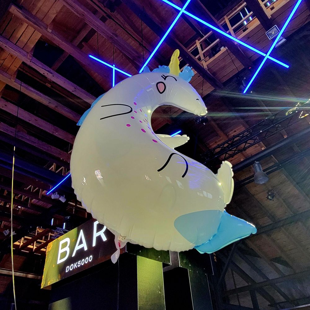 A chubby unicorn balloon. So cute!!!