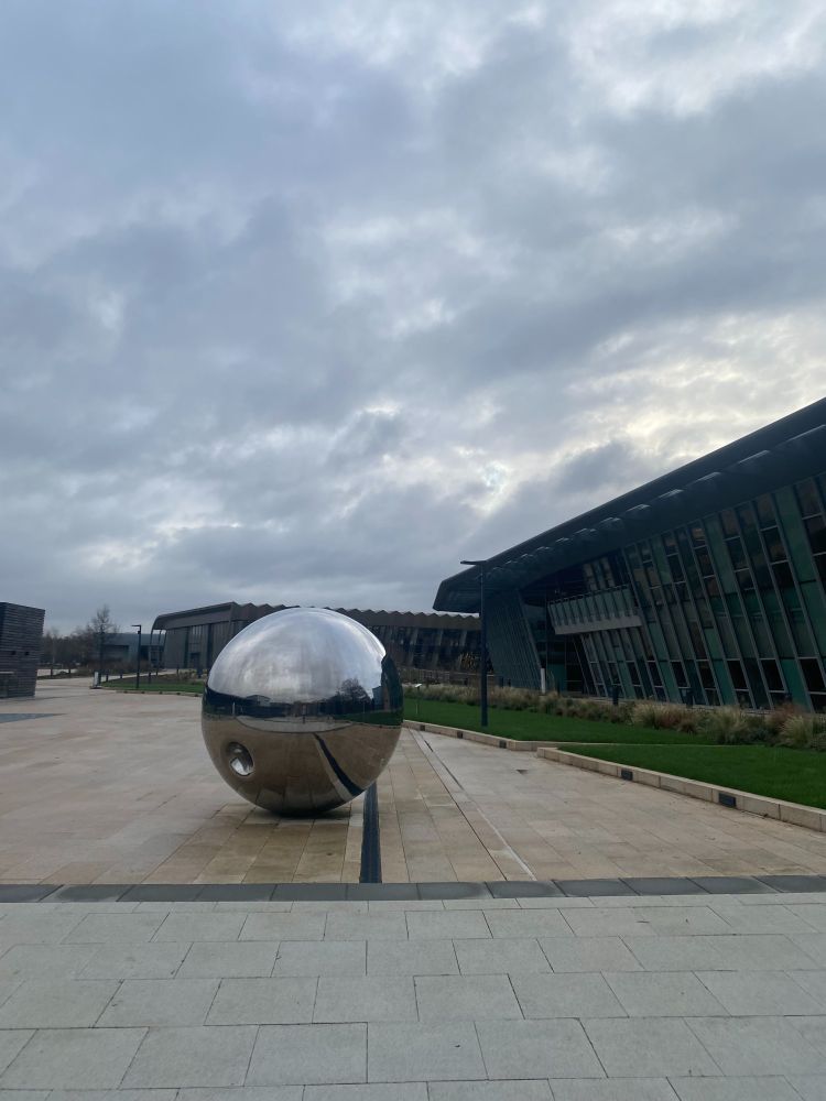 An image of "You," a sphere at the Wellcome Genome Campus