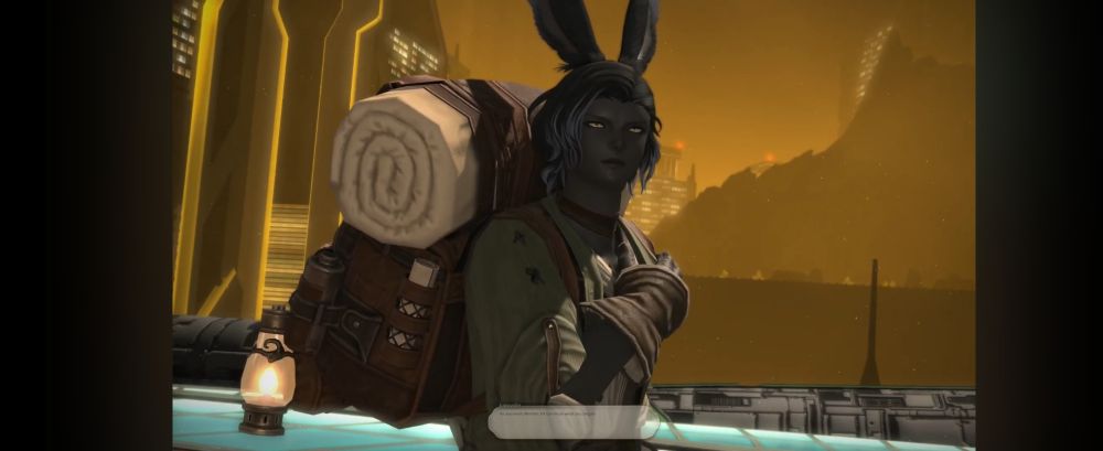 Erenville from Final Fantasy XIV placing his hand over his heart