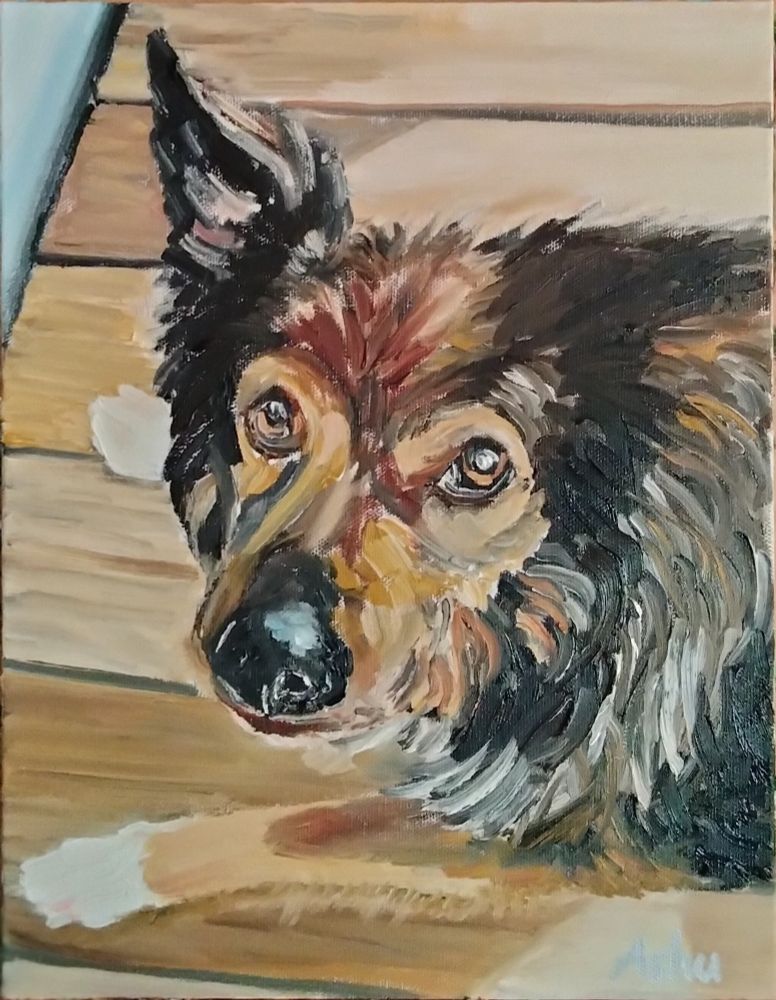 "Nero" Dog Portrait