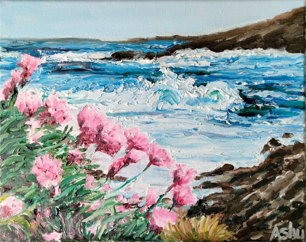 Shetland Coast - seascape painting