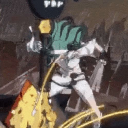 aba mad hitting her key at the ground and biting it