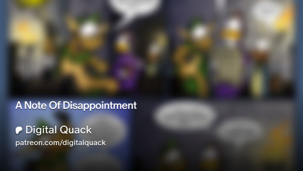 A Note Of Disappointment | Digital Quack