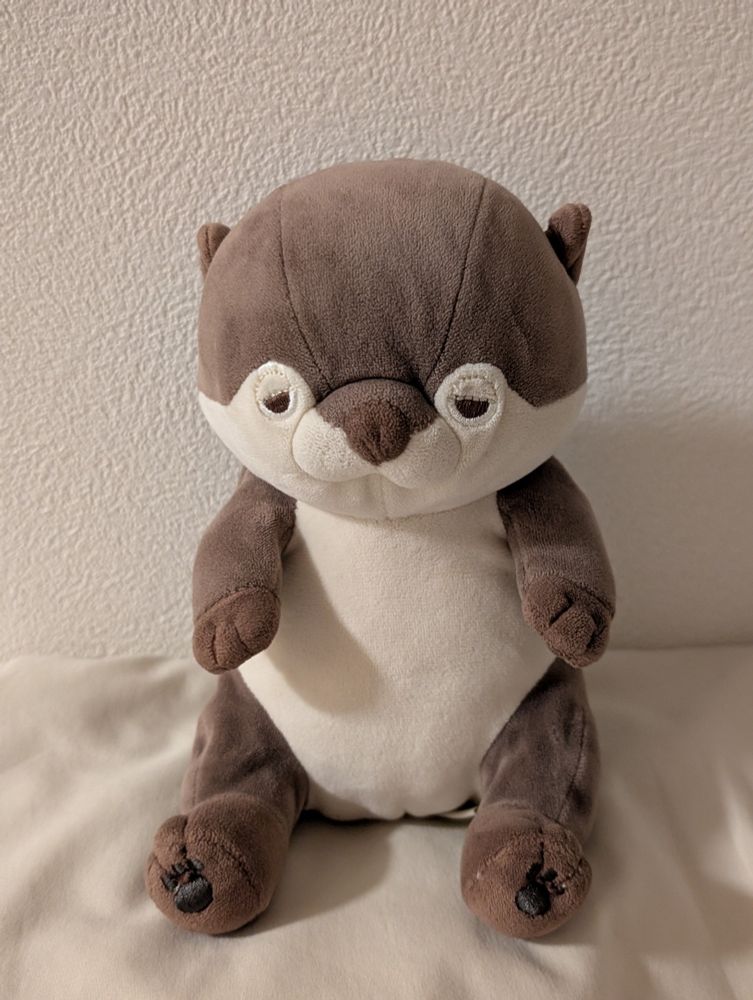 ねむねむアニマルズのカワウソのぬいぐるみ