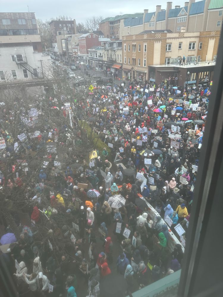 Hands off protest in Princeton, NJ